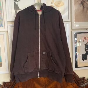 SUPREME VINTAGE THERMAL ZIP HOODIE US L
